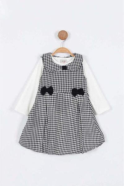 Little Coco Set rochie cu fundă (3-7 ani) Fată (i0720)