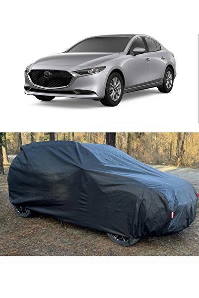 CoverPlus Mazda 3 Sedan Compatible Auto Car Tarpaulin Thick Auto Full Tarpaul...