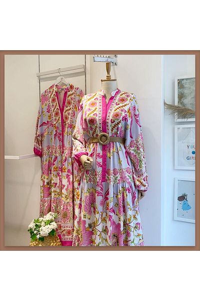 Faya Boutique ΡΟΖ ΦΟΡΕΜΑ ΒΙΣΚΟΣ ΚΟΥΤΣΟ ΛΟΥΛΟΥΔΙΩΝ