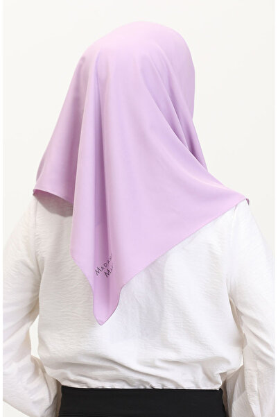 sefamerve Ανοιχτό λιλά Απλό Μαντίλι Τυρκλέ 19096-07