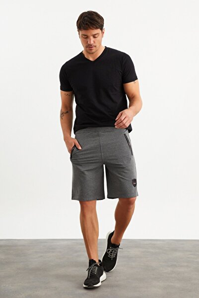 MYSPORT 201759 Cep Nakış Detaylı Ant.melanj Erkek Şort
