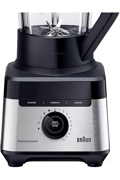Braun PowerBlend 7 iTexture Control, 9 Food Programs, 1400 Watt Powerful Jug blender
