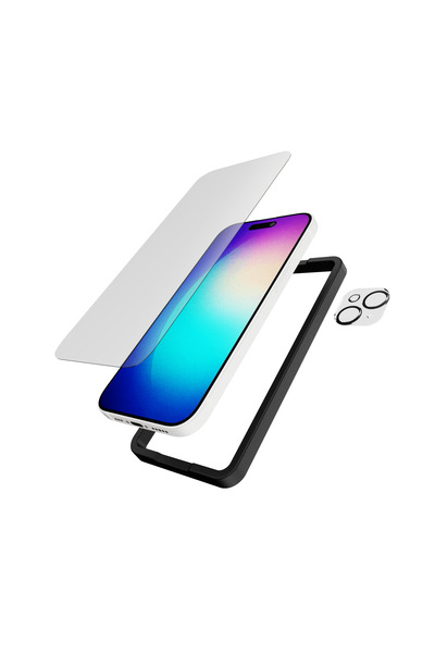 Tech 21 واقي شاشة Tech21 + حماية الكاميرا لجهاز iPhone 15