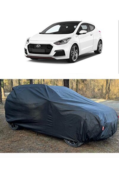 CoverPlus Hyundai i30 متوافق مع سيارة القماش المشمع السميك للسيارات - أسود (2...