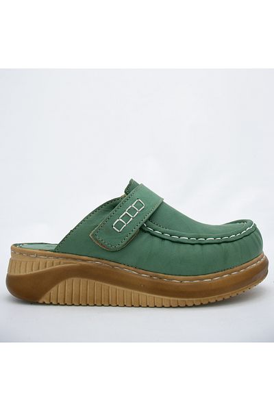 CONSUELO Ορθοπεδικές δερμάτινες παντόφλες Sabo Velcro 10213