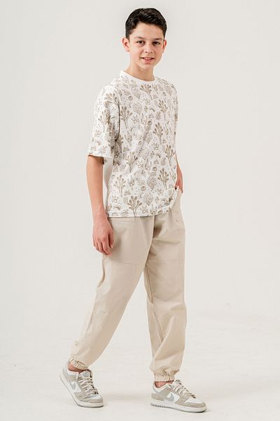 Pi Pengai Boy's 2 Piece Set (T-Shirt+Jogger Pants) P1027