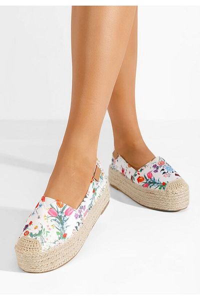 B T Shoes White Laguna Platform Espadrilles