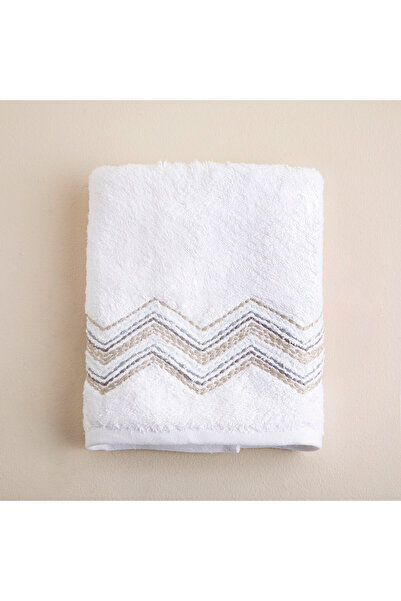 Chakra Valeri Yüz Havlusu 50x90 cm Beyaz