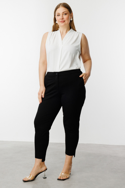 Ekol Large Size Trousers with Elastic Waist
