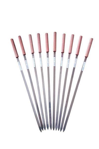 Şişecim 10 Tane Kanat Şişi Saplı Çelik Paslanmaz Saplı Şiş Kuşbaşı-tavuk-kana...