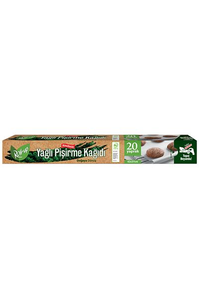 Roll-Up Eco-Friendly Cut Oiled Baking Paper 37X42Cm 20 Sheets