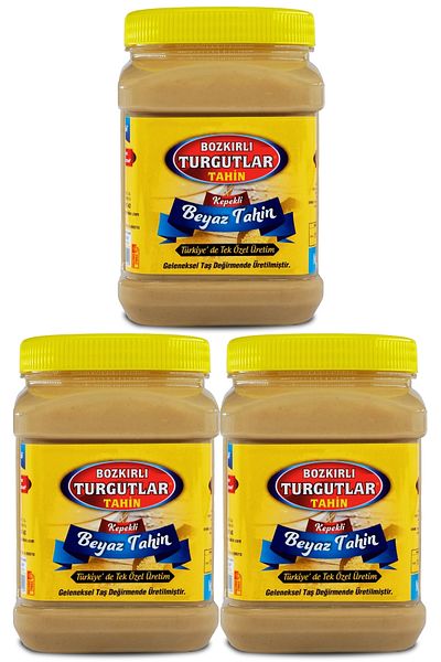 Bozkırlı Çavuşoğlu White Crochet Tahini with Less Roasted Bran 930g X 3 Single Special Production in Turkey