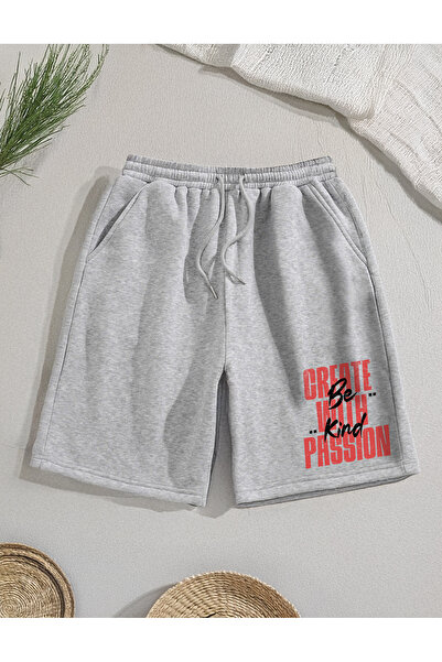 De Carte Be Kind شورت صيفي مريح برمودا للنساء والرجال موسمي