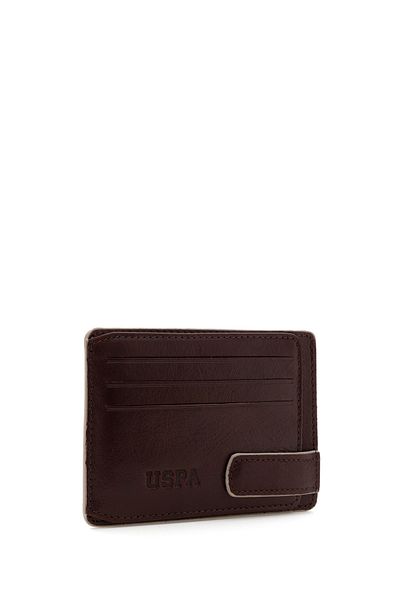 U.S. Polo Assn. Men's Brown Card Holder 50305447 -Vr029