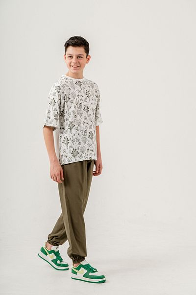 Pi Pengai Boy's 2 Piece Set (T-Shirt+Jogger Pants) P1027