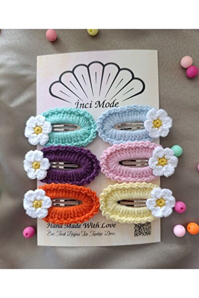 İnci Mode مجموعة إبزيم مكونة من 6 قطع مصنوعة يدويًا من أميجورومي