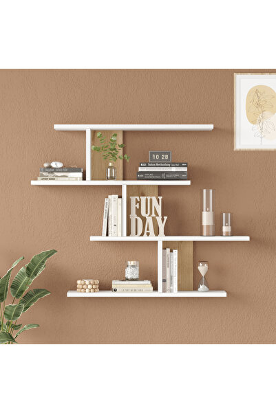 Yurudesign Shelf 24 Duvar Rafı Sepet-Beyaz WL24-SW