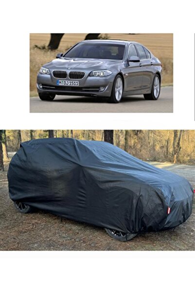 CoverPlus Bmw 525d Series متوافق مع سيارة القماش المشمع السميك للسيارات - أسود