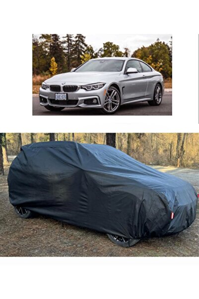 CoverPlus Bmw 440i xDrive متوافق مع سيارة القماش المشمع السميك للسيارات - أسود