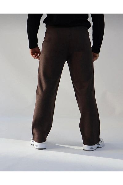 UYN SPORT Unisex Bitter Brown Baggy Model Straight Leg Fit Tracksuit