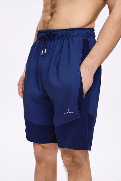 Haşema Sports Cut Navy Blue Men's Short Pool and Sea Shorts 5031