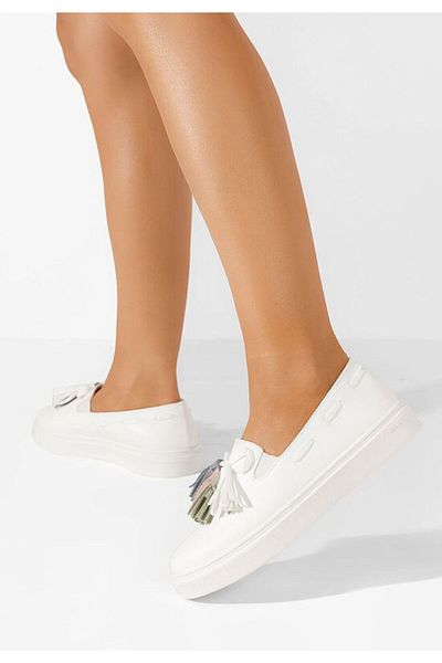 B T Shoes Espadrile dama Graziela albe
