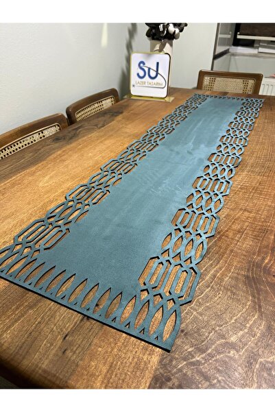 EHA LAZER Турецький синій, геометричний візерунок, американська сервірувальна...