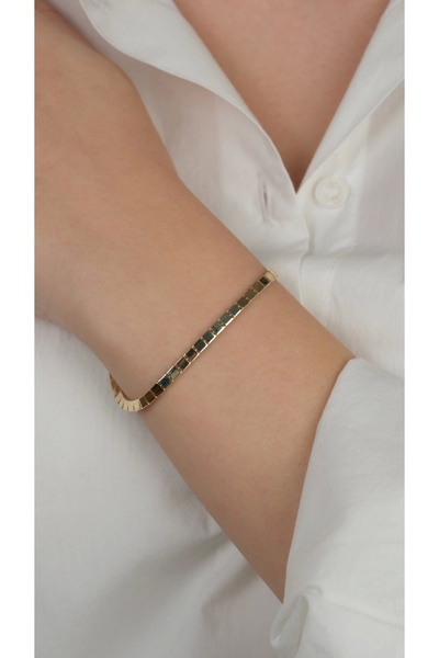 Arpaş 14 Ayar Altın Sade İtalyan Bileklik