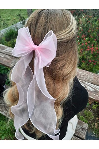 EliraToka Femei - Fata Copii Lung Tulle Fundita Catarama Roz Praf Auto Latch