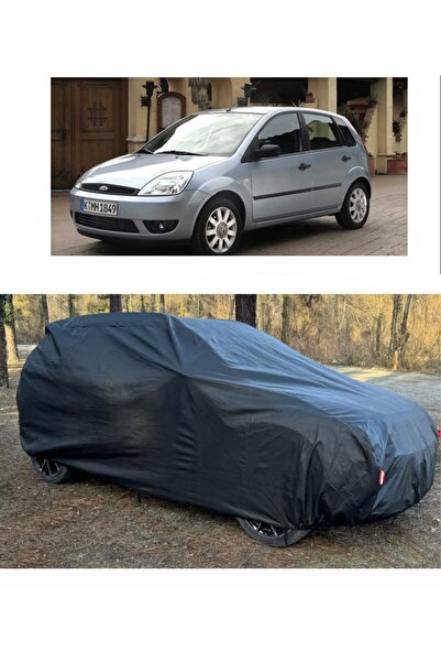 CoverPlus غطاء سيارة متوافق مع Ford Fiesta، غطاء سيارة سميك، أسود (2001-2008)