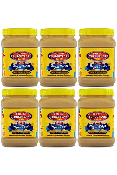 Bozkırlı Çavuşoğlu White Crochet Tahini with Less Roasted Bran 930g 6 Pack Single Special Production in Turkey
