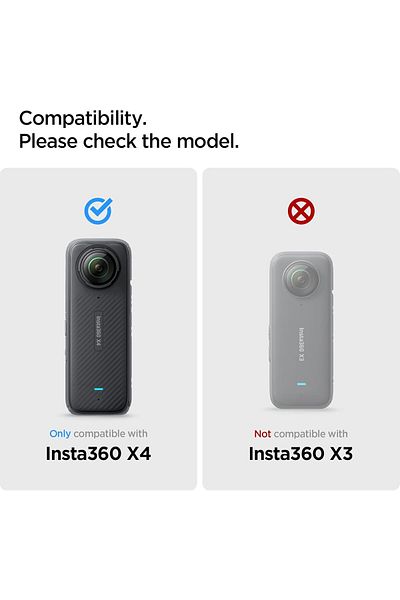 Spigen GLAStR Slim designed for Insta360 X4 Screen Protector [2 PACK] Full Cover - 2 Pack
