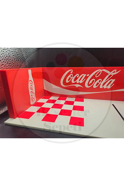 Bi'şeyler Sepeti Coca Cola Diorama Garage Parking - Vehicle Not Included