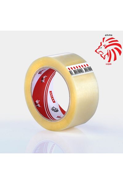 Ve-ge 45mm X 100m Clear Lion Duct Tape High Adhesion Strength Hotmelt Technology