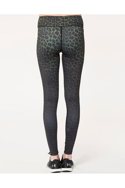 Vie Active Rockell Olive Leopard Ombre Sports Tights