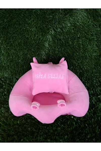 Teknor İsme Özel Bebek Yatmaz Destek Oturma Minderi Pembe