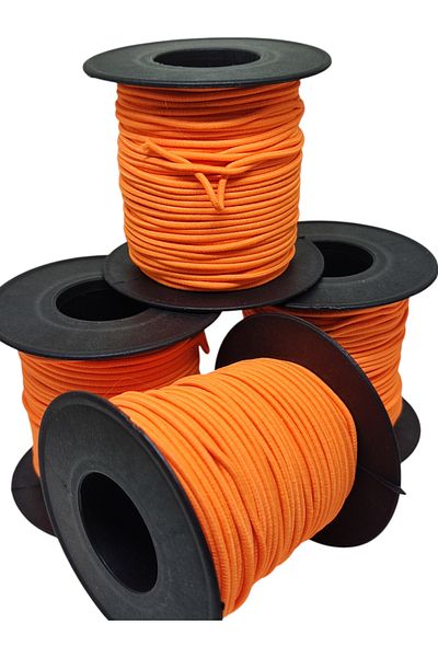 PARACORD 1.5 mm Rubber Rope 4 Reels (80 Meters Total) Firebird