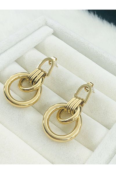 DS DİAMONDSHOP Steel Earring Hook Hook Model Byçkp- 202503436