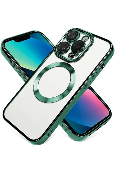 EDELFU iPhone 14 Pro Lens Koruması için Şeffaf Kaplama Manyetik Kılıf Kablosu...