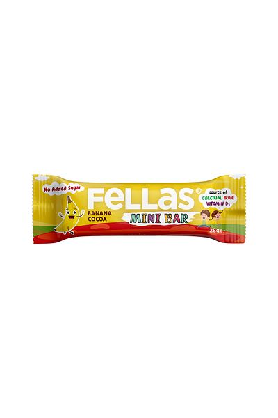 Fellas Kids Fruit Bar Banana and Cocoa 28 gr X 12 Pieces