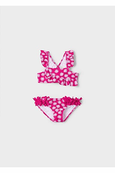 MAYORAL ملابس سباحة بيكيني سمر للبنات مطبوع عليها صدف - وردي