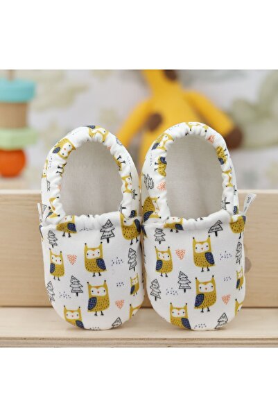 Ella Bonna Protiskluzová podrážka Dětské kozačky s ptačím vzorem, domácí kozačky Pantofle Boty do školky Pantofle