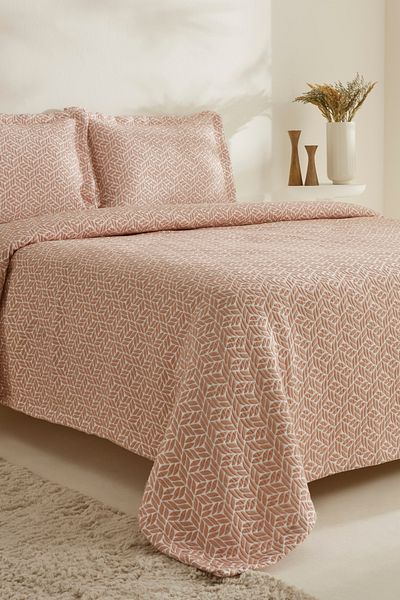 Karaca Home Secret Double Bed Cover Set Powder