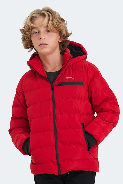 Slazenger Унисекс детско палто и яке, червено