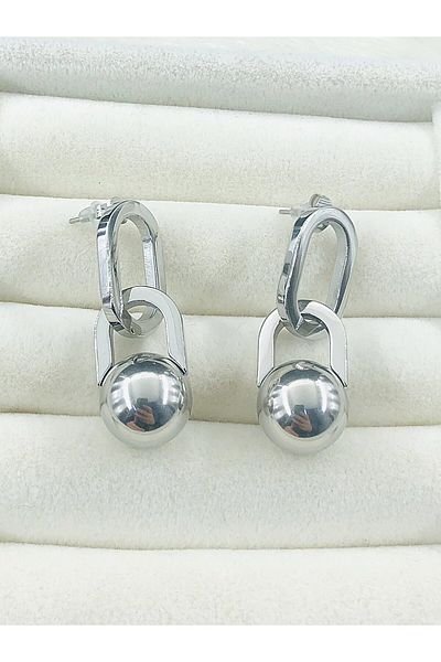 DS DİAMONDSHOP Steel Earring Dangle Model Byçkp- 202503456