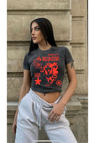 DEEFWEAR Y2k Trend ιικό Crop Top