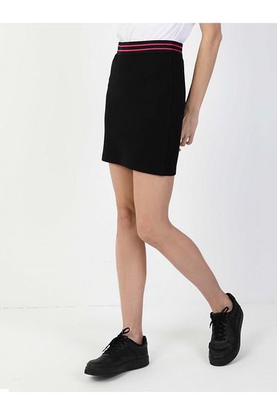 Colin's Fusta neagră pentru femei Slim Fit