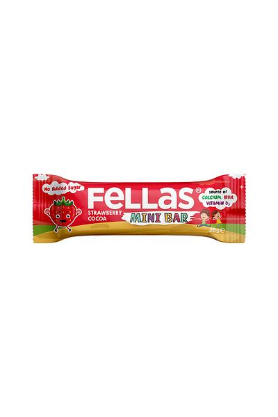 Fellas Kids Bar Strawberry and Cocoa 28 gr X 12 Pieces