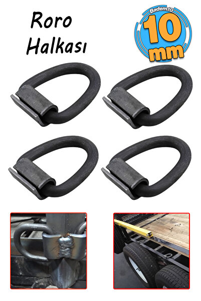 Badem10 Kaynak Klipli Roro Sallama Halkası 4 Adet Karoser Römork Dorse Sabitl...