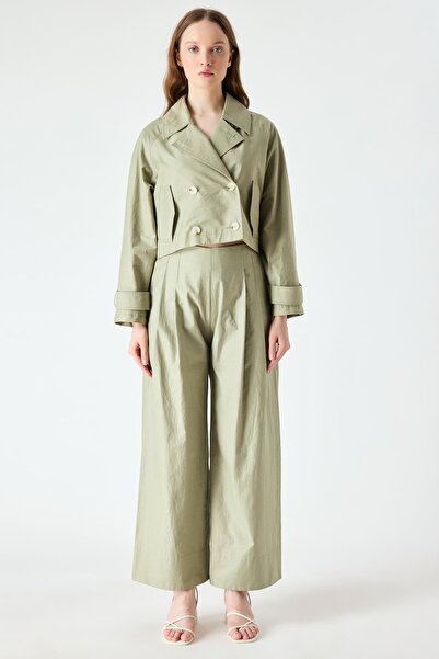 FEVER Çift pileli geniş paça pantolon